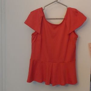 NWT Peplum Cap Sleeve Top
